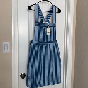 Striped apron dress